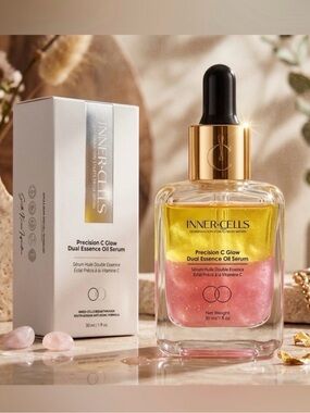 Inner-Cells Precision Vitamin C Glow Dual Essence Oil Serum - Retail $400